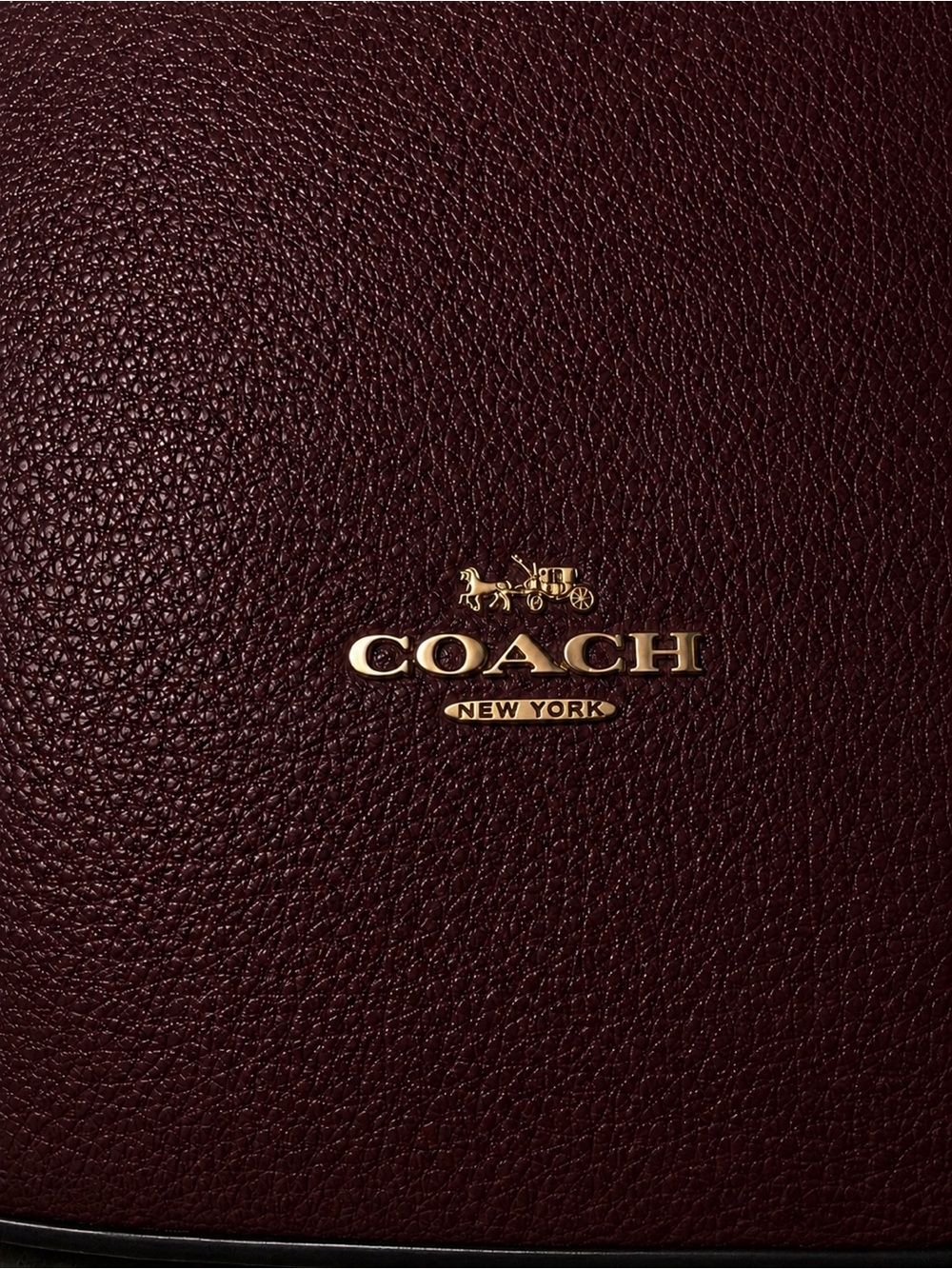 Coach Scout Pebbled Hobo Bag Oxblood F37695 Like New - Picture 7 of 10